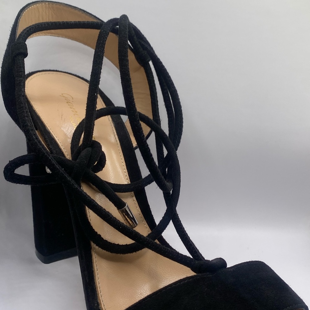 Gianvito Rossi Lace Up Block Heel